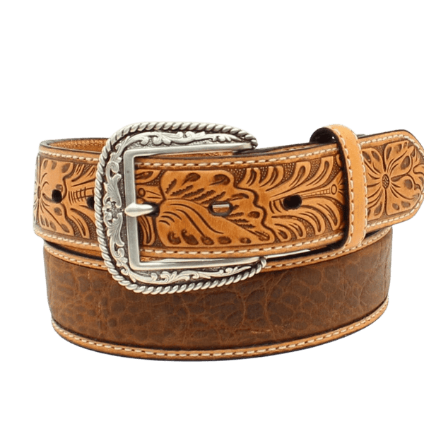 ARIAT Women's Floral Embossed Belt - A1533802-S | Blain's Farm & Fleet