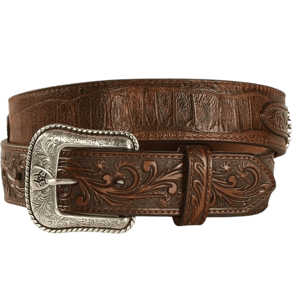 ARIAT Men's Taper Super Concho Belt – Brown Western Belt With Conchos, Sizes 32-46