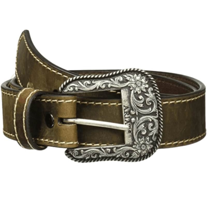M&F WESTERN Belts Ariat Women's Distressed Brown Leather Belt - A1523402