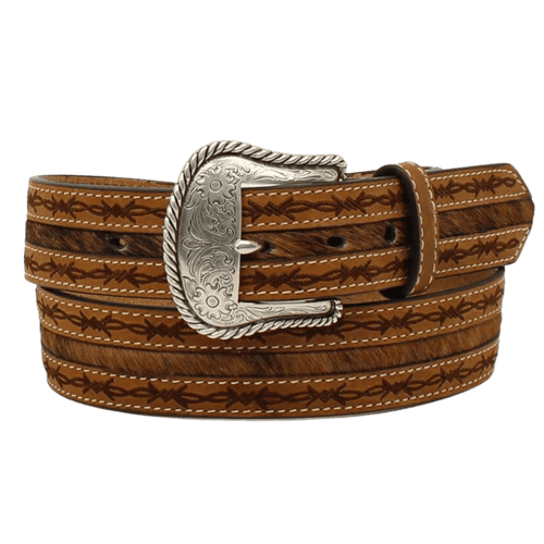 Nocona Men's Brown Barbwire Edges Belt N2410208 – Russell's