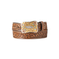 M&F WESTERN Belts Nocona Women's Light Brown Floral Western Belt  N320005648