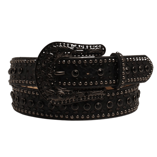 Nocona Black Rhinestones Women's Western Belt
