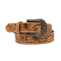 M&F WESTERN Belts Nocona Women's Sunflower Embossed Patterned Belt N320001608