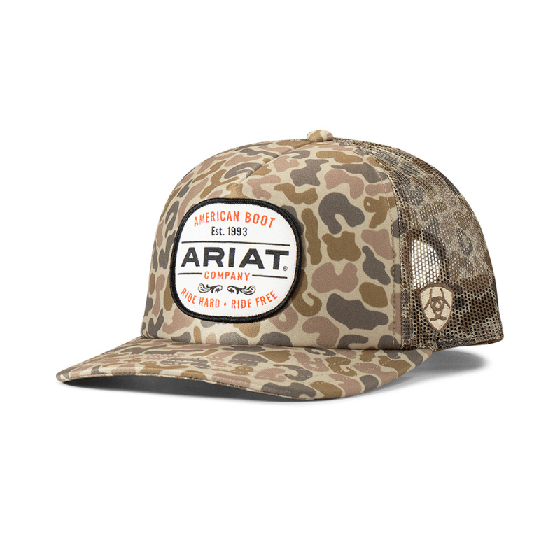 Ariat Men s Duck Camo Patch Snapback Ball Cap A3000871156 Russell s Western Wear Inc