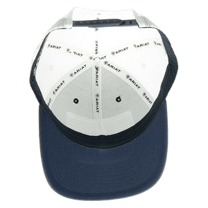 M&F WESTERN Hats Ariat Men's Navy USA Flag Patch Snapback Ball Cap 1517603