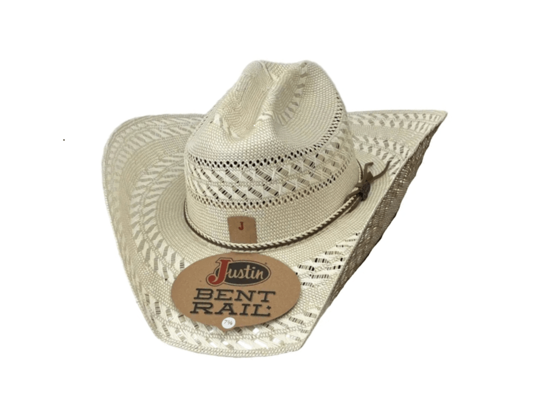 M&F WESTERN Hats Justin Men's Garrett TNIVY Straw Cowboy Hat JS2556GRET44