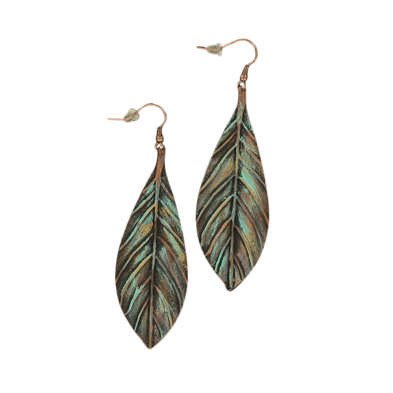 M&F WESTERN Jewelry M&F Western Women's Feather Drop Earrings 30836