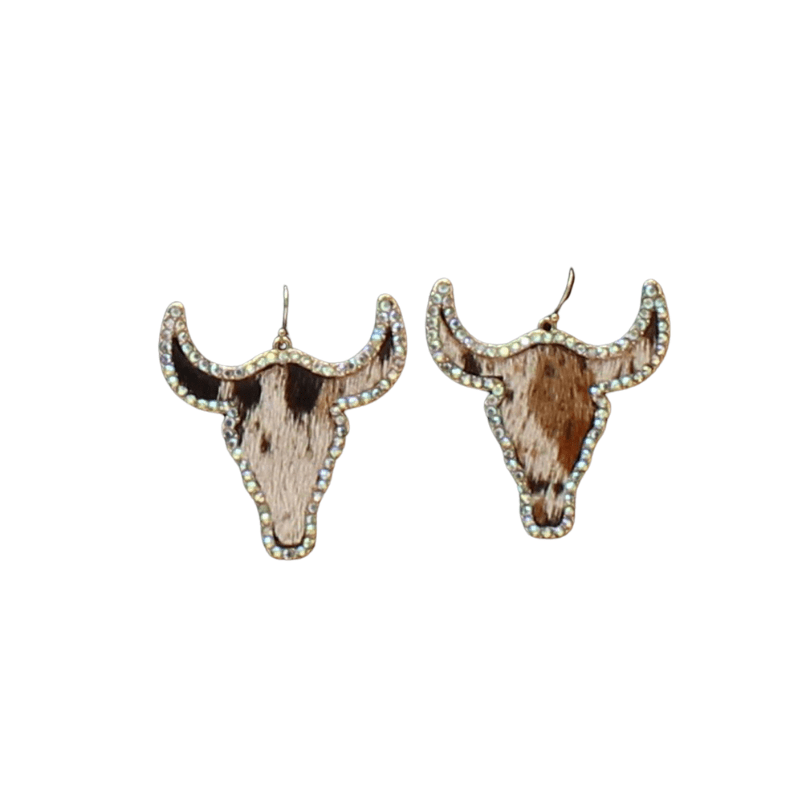 M&F WESTERN Jewelry M&F Western Women's Silver Strike Cow Earrings D460013305