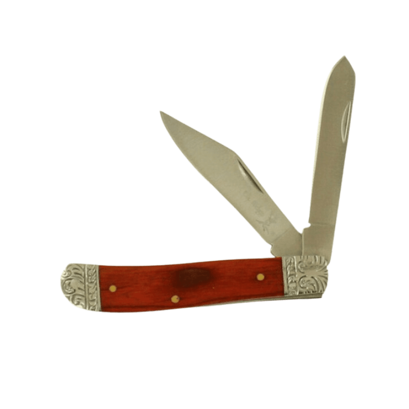 M&F WESTERN Knife M&F Western Elk Ridge Brown Gentleman's Knife DKER220DB