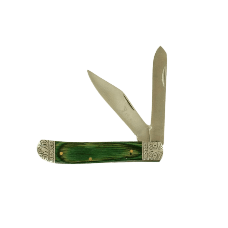 M&F WESTERN Knife M&F Western Elk Ridge Green Gentleman's Knife DKER220GW