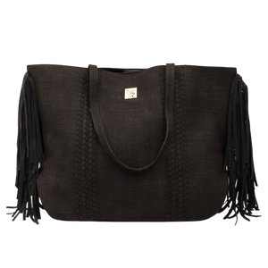 M&F WESTERN Purse Angel Ranch Black Fringe Shoulder Handbag DHB1036B