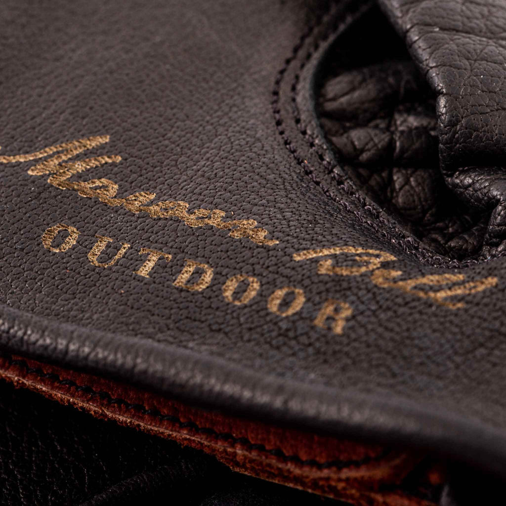 Maroon Bell Outdoor® Gloves Buffalo Leather Gloves - Pitch Black