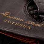 Maroon Bell Outdoor® Gloves Buffalo Leather Gloves - Pitch Black