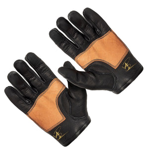 Maroon Bell Outdoor® Gloves XS Dipped Deer Leather Glove: Easy Rider Motorcycle: Black/Brown