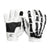 Maroon Bell Outdoor® Gloves XS Skeleton Leather Motorcycle Gloves - White-Black