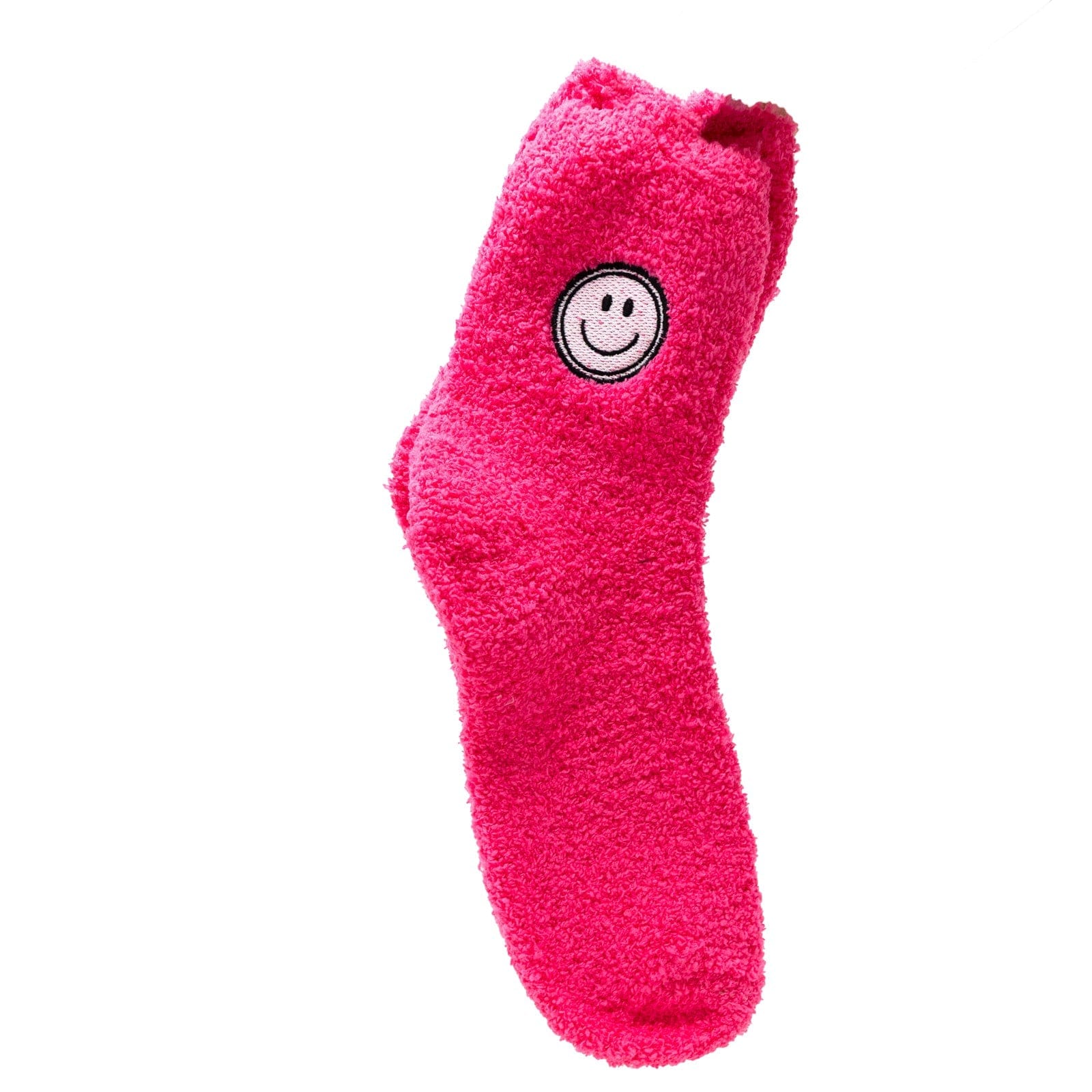 Mary Kathryn Design Apparel & Accessories Hot Pink Smiley Face Fuzzy Socks
