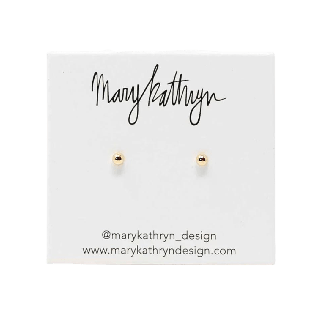 Mary Kathryn Design Jewelry 14k Gold Ball Studs