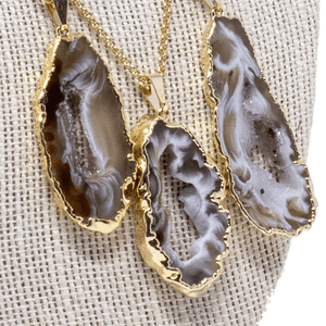 Mary Kathryn Design Jewelry Agate Slice Necklace