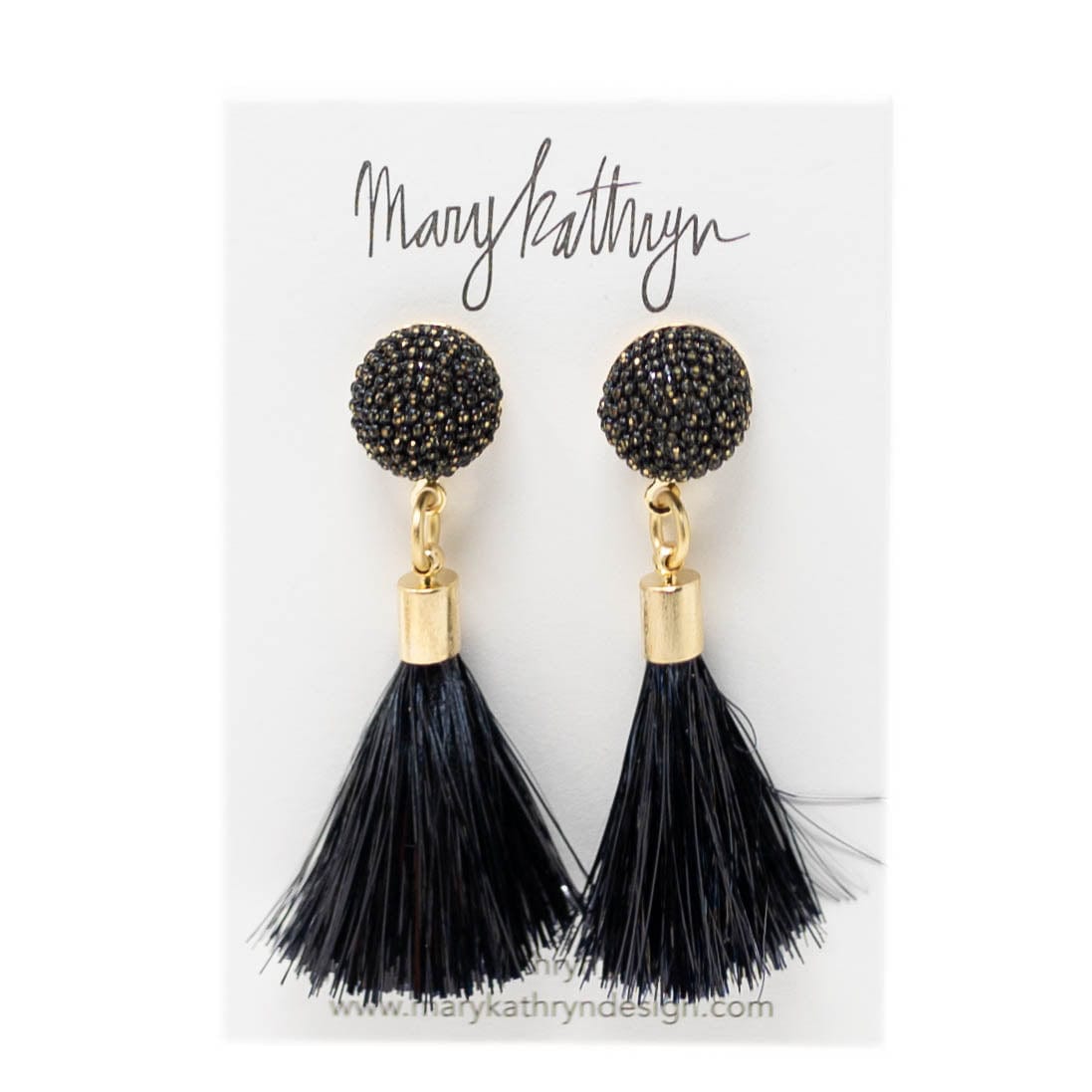 Mary Kathryn Design Jewelry Black Party Girl Earrings