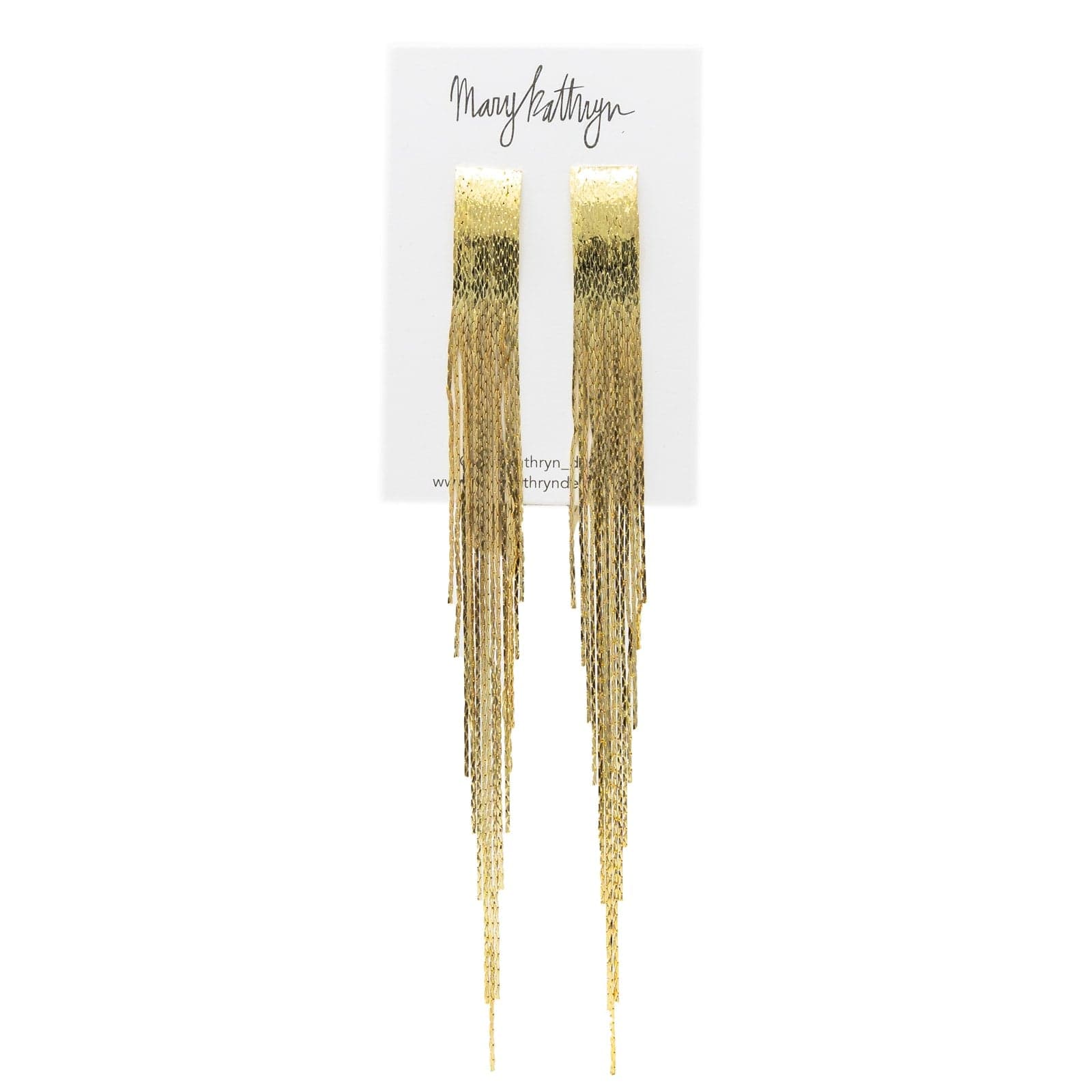 Mary Kathryn Design Jewelry Gold Gatsby Metal Threader Earrings