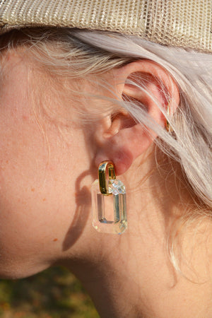Mary Kathryn Design Jewelry Iridescent Acrylic Drop Earrings