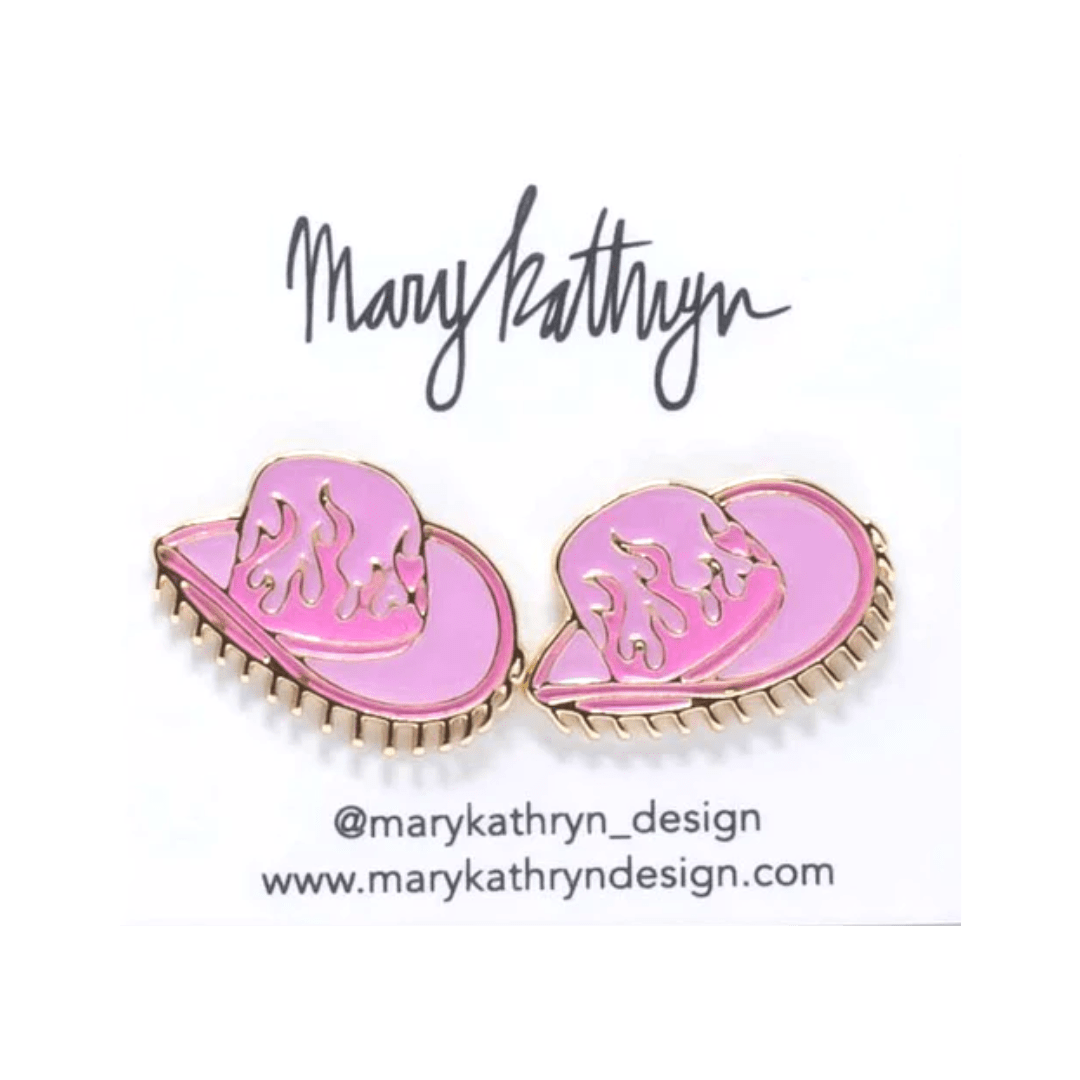 Mary Kathryn Design Jewelry Kacey Pink Hat Studs