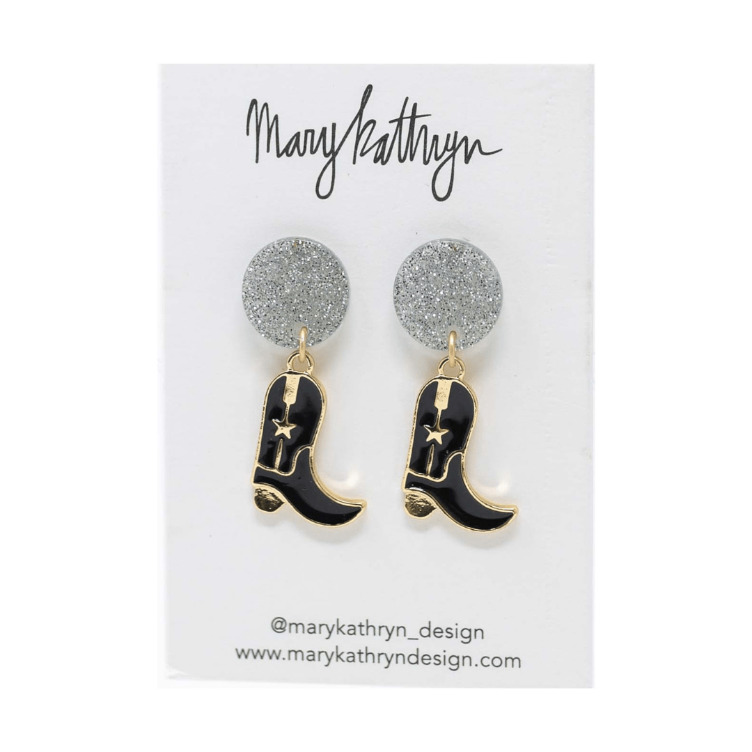 Mary Kathryn Design Jewelry Let’s Go Girls Earrings (Black)