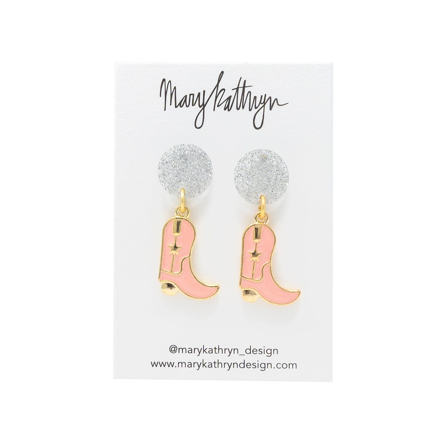 Mary Kathryn Design Jewelry Let’s Go Girls Earrings (Pink)