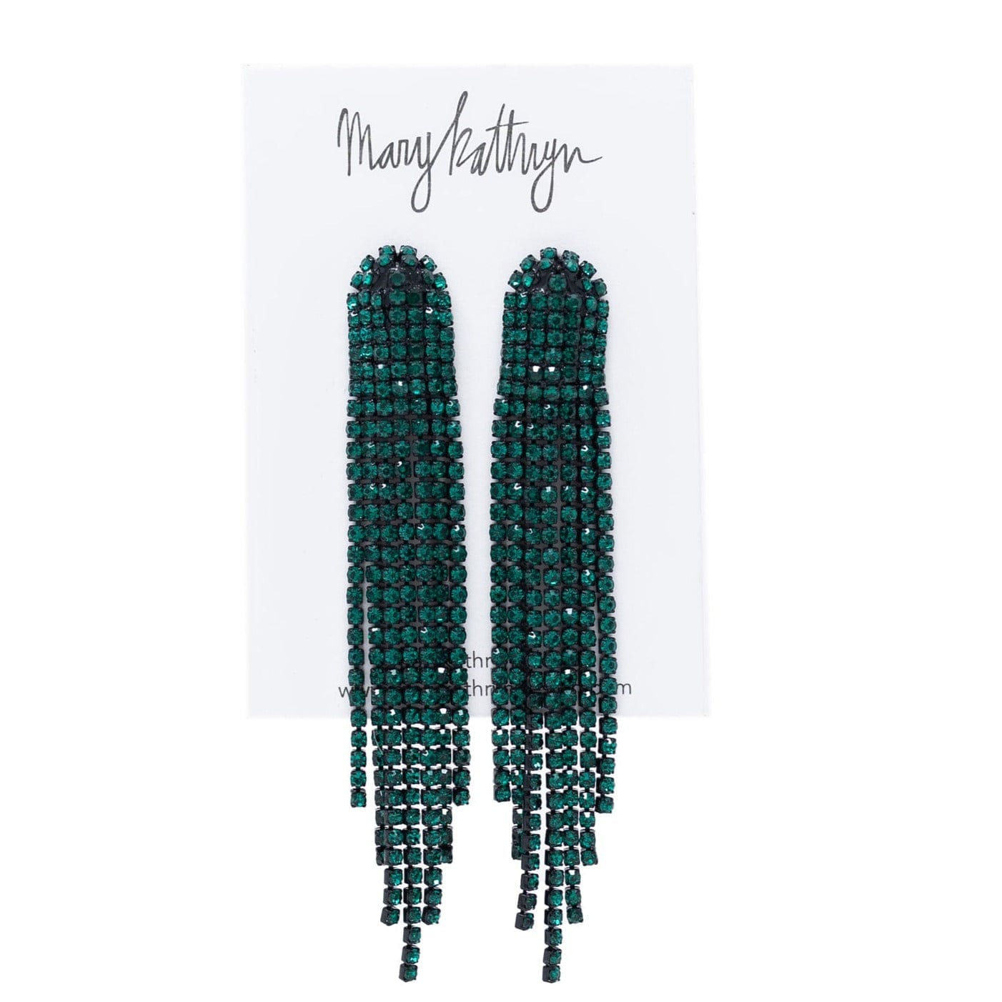 Mary Kathryn Design Jewelry Pine Green Gunmetal Threaders
