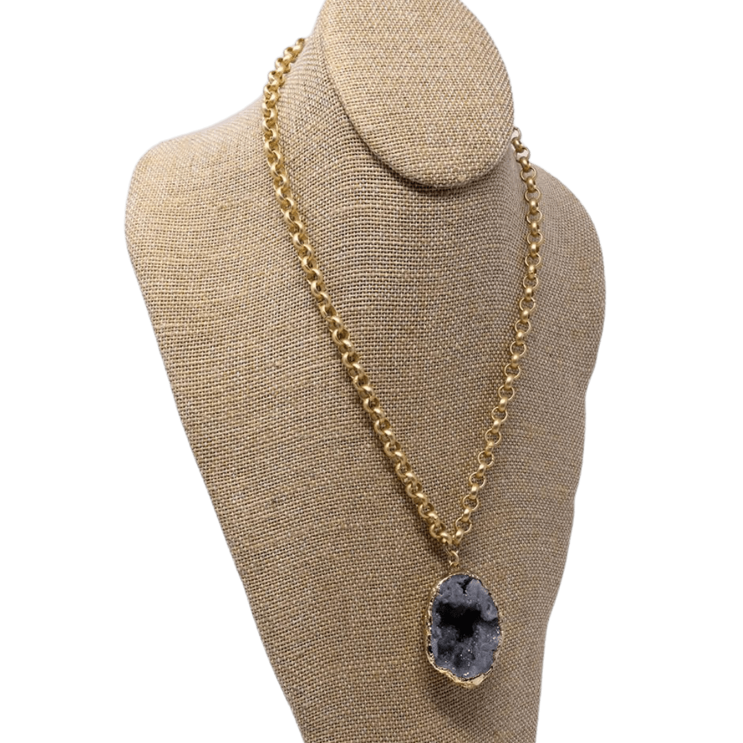Mary Kathryn Design Jewelry Rosalie Geode Necklace