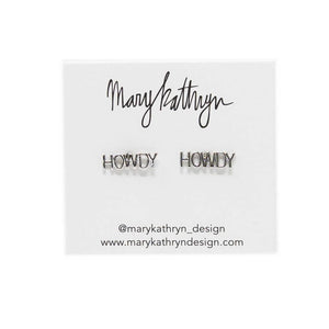 Mary Kathryn Design Jewelry Silver Howdy Studs