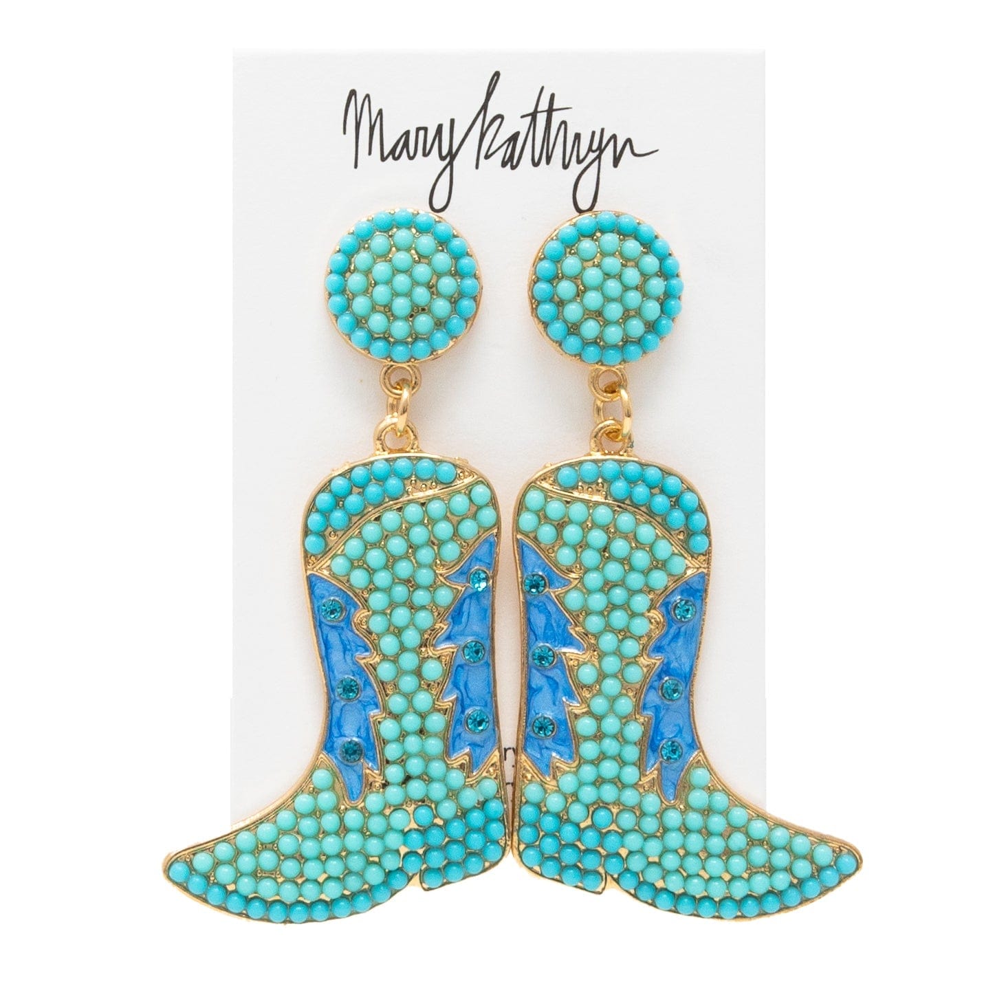Mary Kathryn Design Jewelry Turquoise Sheryl Boot Earrings