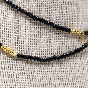 Mary Kathryn Design Necklace Black Spinel Necklace