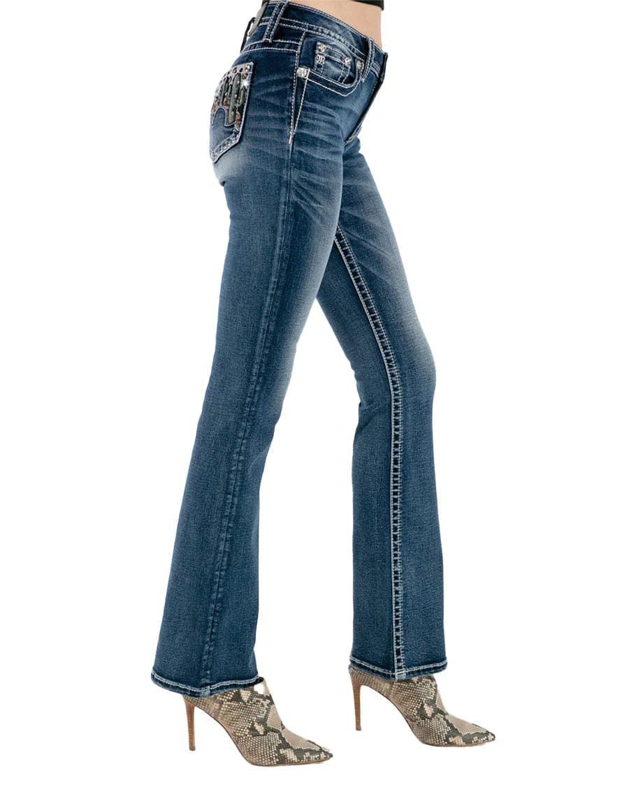 Miss Me Jeans Miss Me Women's Desert Bliss Mid Rise Bootcut Jeans M3825B