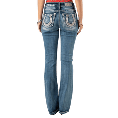 Miss Me Women's Jeans Lucky Mid-Rise Bootcut Jean M3853B – Wei's Western  Wear
