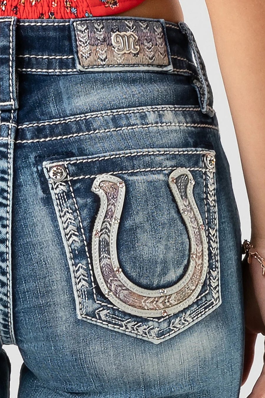 Miss Me Jeans Miss Me Women's Lucky Mid Rise Bootcut Jeans M3853B