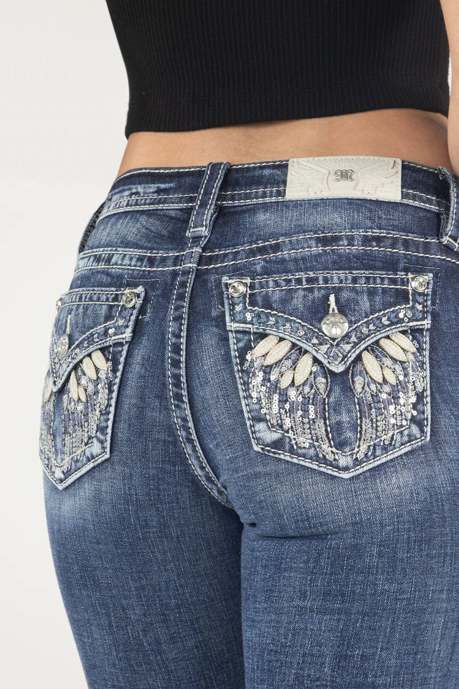 Miss me jeans with angel deals wings