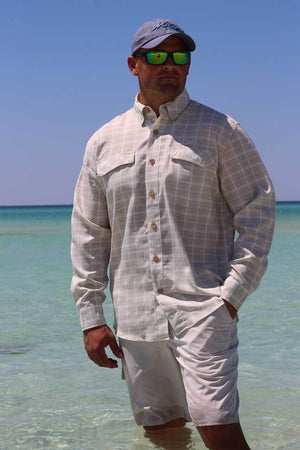 Mojo Sportswear Company Shirts Dune / S Coastal Plaid Long Sleeve