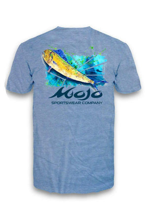 Mojo Sportswear Company Shirts Heron Blue / S Mahi Shatter Short Sleeve T-Shirt