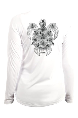Mojo Sportswear Company Shirts Hibiscus Turtle Chica Costera