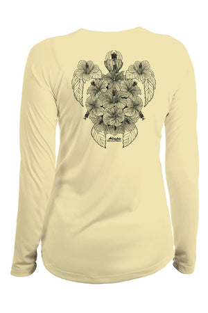 Mojo Sportswear Company Shirts Hibiscus Turtle Chica Costera