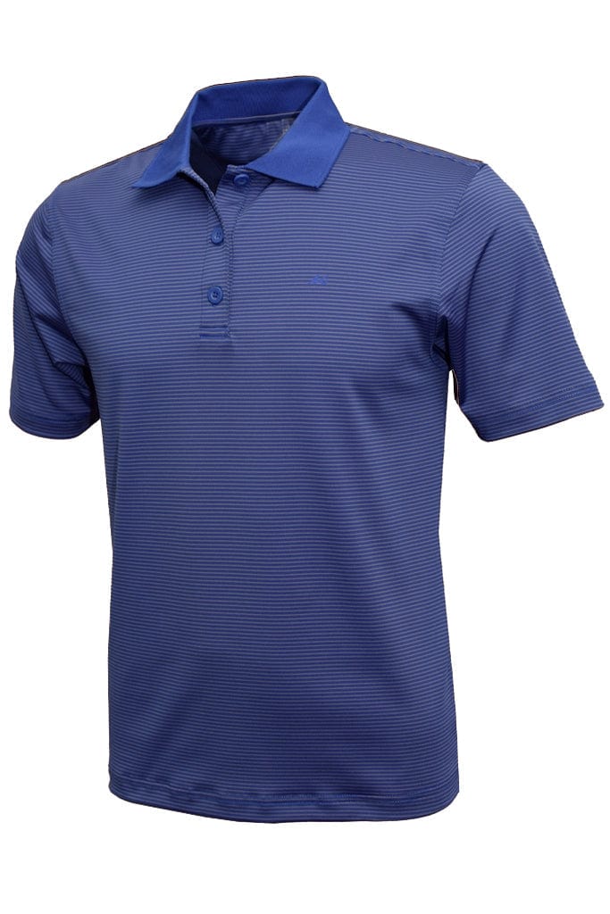 Mojo Sportswear Company Shirts Mojo Blue / S MSC Men's Micro Striped Performance Polo