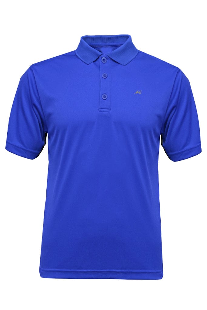 Mojo Sportswear Company Shirts Mojo Blue / S MSC Men's Solid Ribbed Performance Polo