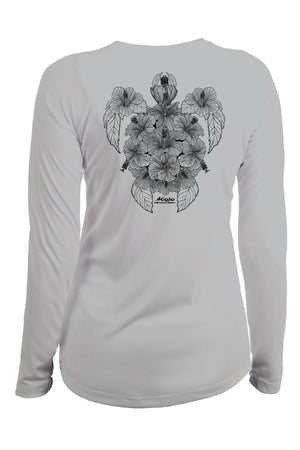 Mojo Sportswear Company Shirts Mountain Ash / XS Hibiscus Turtle Chica Costera