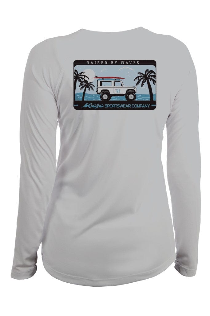 Mojo Sportswear Company Shirts Mountain Ash / XS Original Raised By Waves Chica Costera