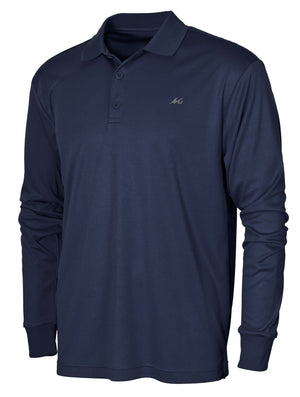 Mojo Sportswear Company Shirts Nautical Navy / S Men's Long Sleeve Performance Polo