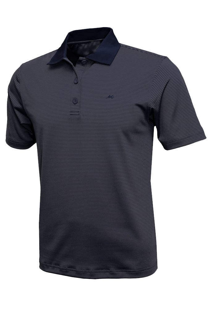 Mojo Sportswear Company Shirts Nautical Navy / S MSC Men's Micro Striped Performance Polo