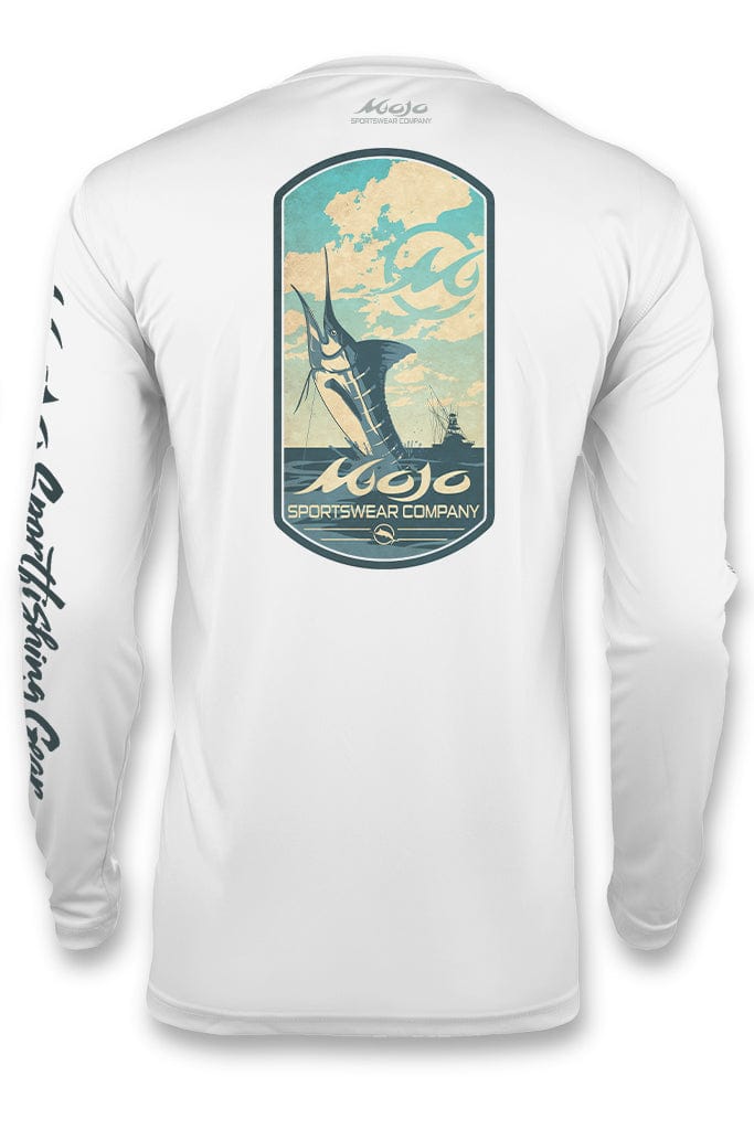 Mojo Sportswear Company Shirts White Caps / S MSC Sportsfishing Gear Horizon Catch Wireman X
