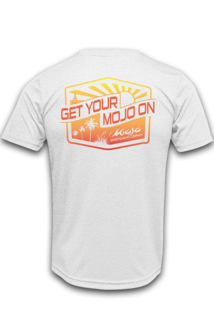 Mojo Sportswear Company Shirts White Caps / S RBW Sunset Shield Short Sleeve T-Shirt