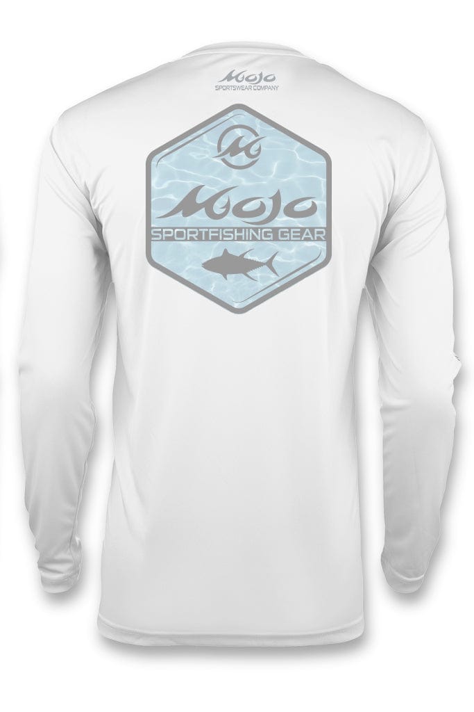 Mojo Sportswear Company Shirts WHITE CAPS / S Sportfishing Shield Wireman X